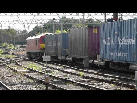 Rail Freight Traffic at Carlisle in May 2014 - Class 37s - 57s - 66s