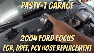 How to Change the EGR, DPFE Sensor, PCV Hose on a 2004 Ford Focus Zetec - How-To - Pasty-T Garage