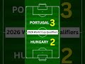 PORTUGAL Vs HUNGARY ️ 2026 World Cup Qualifiers FIFA World Cup 2026
