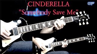 Cinderella - &quot;Somebody Save Me&quot; - Rock Guitar Lesson (w/Tabs)