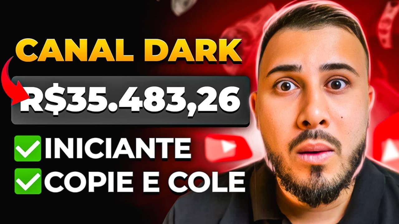 COMO CRIAR UM CANAL DARK E GANHAR R$ 35.483,26 POR MÊS NO YOUTUBE E ABANDONAR O SUBEMPREGO🔥