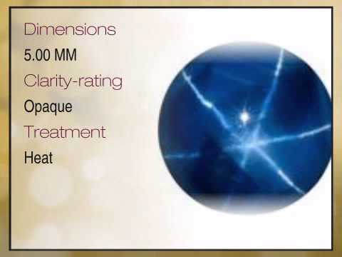 Blue Star Sapphire Round Cut Cabochon 5.00mm Grade AA - africagems.com