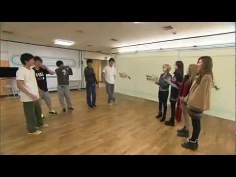 111225 SNSD dangerous teaches boys dancing at The Boys Cuts