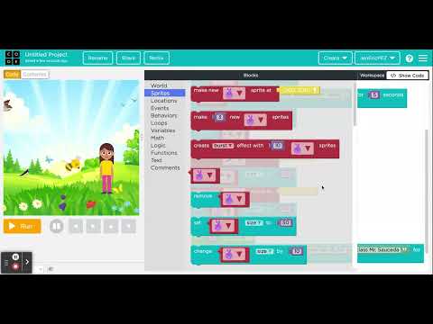 Teacher Appreciation Animation Using Code.org Sprite Lab