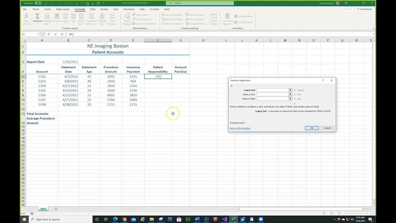 CS-180 Excel Module 3 IC1