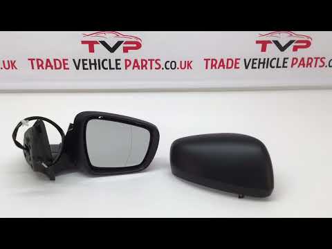 Fits Renault Kadjar 2015-2018 Door Wing Mirror Electric Heated With Indicator Temp. Sensor Primed Cover 9 Pins Driver Side video