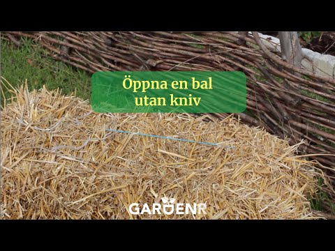 Open a strawbale without a knife - Gardenhacks with GardenR