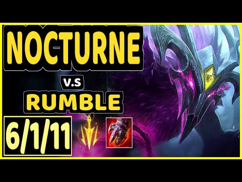 NOCTURNE vs RUMBLE - 6/1/11 KDA MID GAMEPLAY - NA Ranked GRANDMASTER