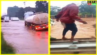 THIKA ROAD FLOODS - Highway BLOCKED at Kahawa Sukari