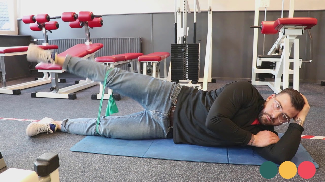 Video thumbnail: Abductie heup zijlig (dynaband) — instructievideo