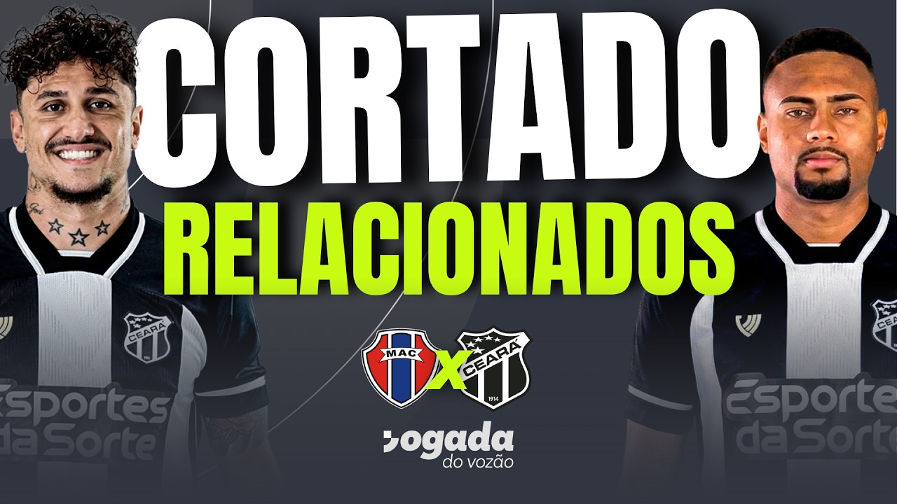 Imagem da notícia Com Vina cortado e muitas ausências, como Mozart deve escalar o Ceará contra o Maranhão?