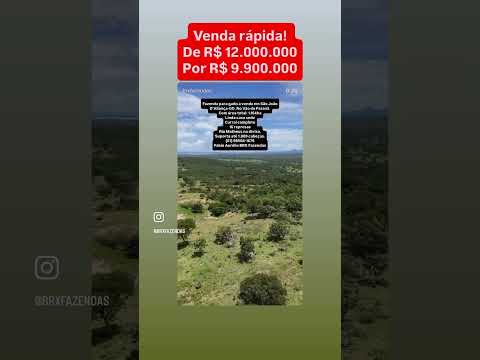 Galinha morta!!! Fazenda à venda no Vão do Paranã, em São João D’Aliança / Go.
