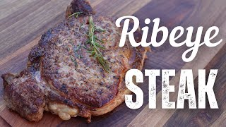 Ribeye Steak Recipe Cooked in Cast Iron & Oven