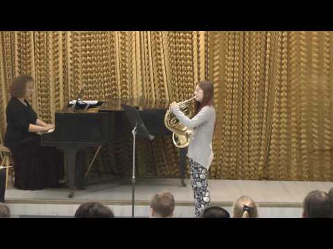 Daniela Prokopová lesní roh - třídní předehrávky ZUŠ Krnov