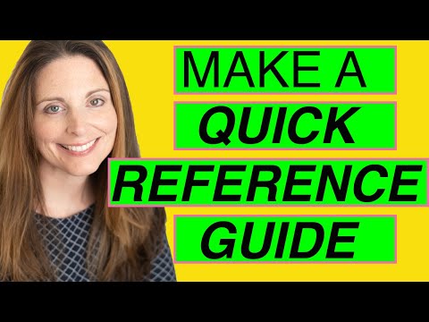 Make a Quick Reference Guide in Word (Create Software Training Guides with Screenshots)
