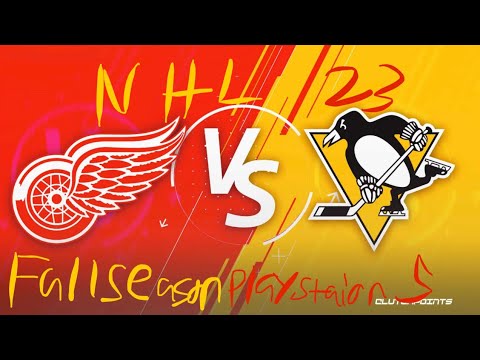 Detroit Red Wings VS Pittsburgh Penguins Fall Season PlayStation NHL 23 ￼