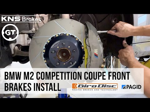 BMW M2 Competition Coupe front brakes install - Girodisc rotors and Pagid pads