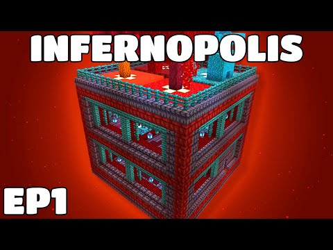 CyberFuel Studios - NEW NETHER SKYBLOCK! Infernopolis EP1 | Modded Minecraft 1.16