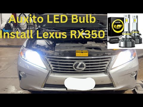 @AUXITOLED LED H11 or 9005 2010-2015 Lexus RX350 Headlight Low Beam High Light Bulb Change