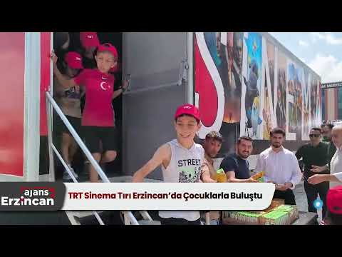 TRT Sinema Tırı Erzincan’da Çocuklarla Buluştu