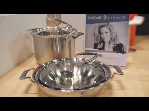 CookCraft by Candace Stock Pot with Glass Latch Lid (8 Quart)