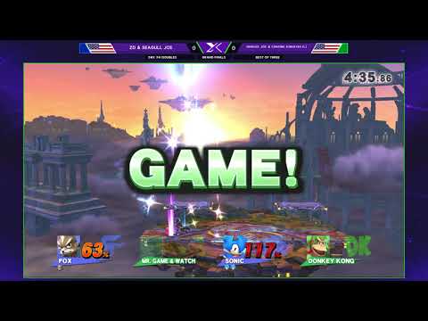 S@X 241 Smash 4 - ZD & Seagull Joe Vs. Dingus Joe & Chrome Kingfish - SSB4 Doubles Grand Finals