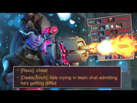 "widowmaker he's crying cause he think ur cheating"