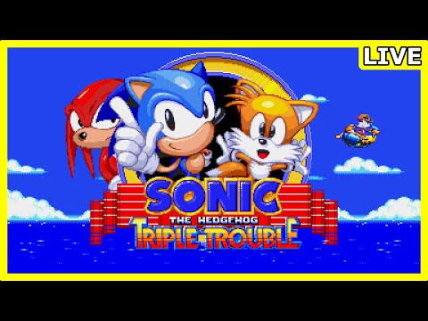 Sonic Triple Trouble 16-Bit LIVE gameplay ft. NoahNCopeland (the creator)