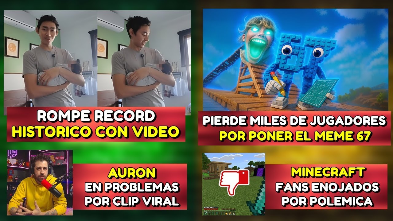 FERNAN ROMPE RECORD HISTORICO CON VIDEO | FORTNITE EN POLEMICA MUNDIAL POR MEME 67 | AURON PROBLEMAS