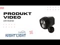 Night Light – LED mit Bewegungsmelder Schwarz - Kunststoff - 10 x 11 x 17 cm