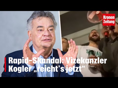 Rapid-Skandal: Vizekanzler Kogler „reicht’s jetzt“ | krone.tv NEWS