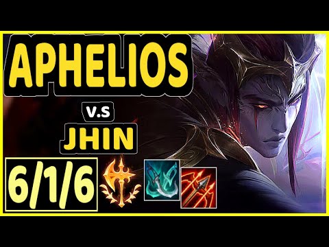 HENA (APHELIOS) vs JHIN - 6/1/6 KDA BOTTOM ADC CHALLENGER GAMEPLAY - KR