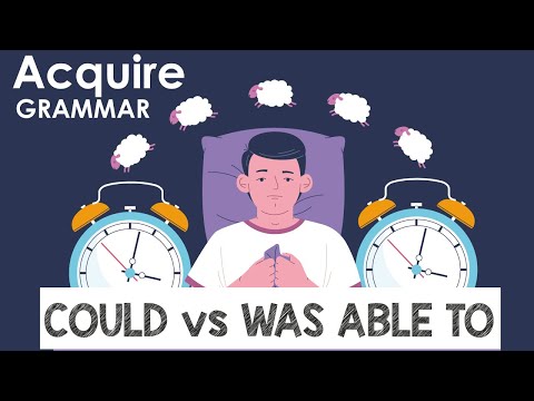 How to Use COULD and WAS ABLE TO (English Grammar) With Example Sentences