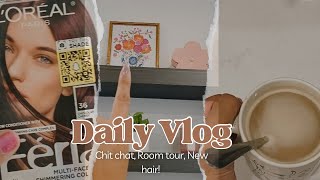 Vlog, room tour, dying my hair!