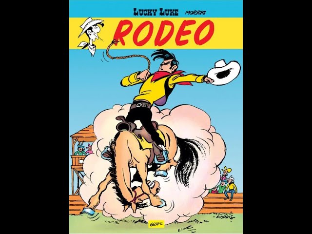 ルーク ベスト Luke Best 原画 紙版画 フレーム込 Lucky Luke #2. Rodeo - Morris