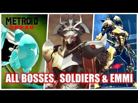 All Bosses, EMMI & Soldiers - Metroid Dread - All Boss Fights