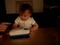 Aurelia TV Baby Playing With Sound Machine