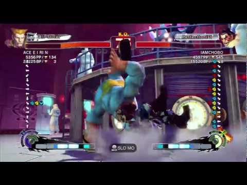 ACE E I RI N ( Guile ) vs IAMCHOBO ( Honda )  SSF4 AE 2012 720p HD