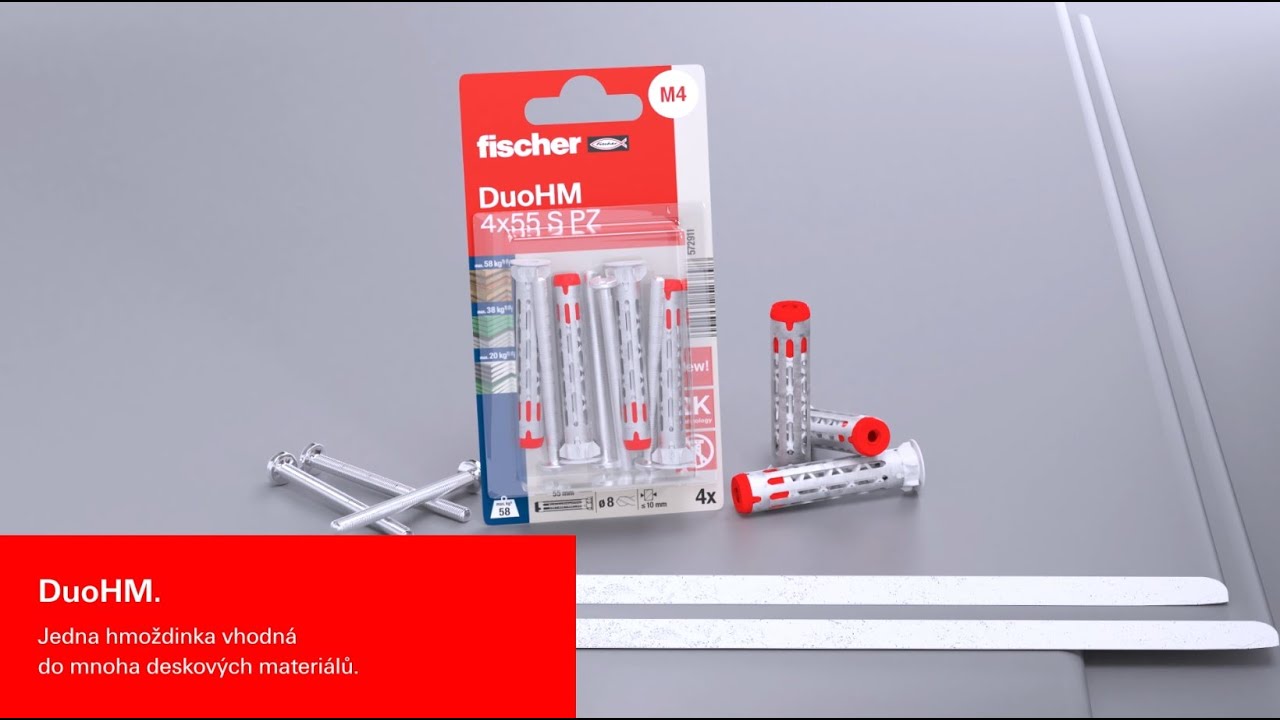 Hmoždinka do desek fischer DuoHM