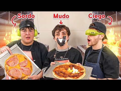 Sordo Ciego y Mudo hacen Pizza 🍕