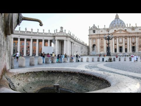 Click to Watch the The fountains in the Vatican are going off, here's the sad reason why video