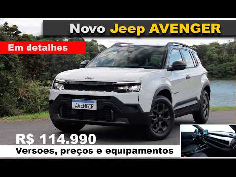 Novo Jeep Avenger - Todas as versões, equipamentos, preços, motor e consumo e e analise