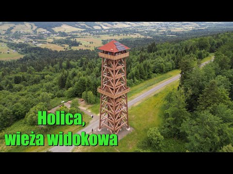Ustrzyki 2024. Dron 4K. Holica, wieża widokowa