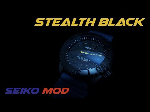 Seiko Mod - Stealth Black | Build Yourself A Watch You Want!
