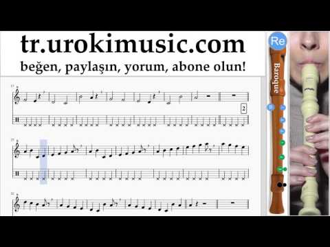 Blok flüt dersleri (B.) Calvin Harris ft. Rihanna - This Is What You Came For Notalar Eğitim Bölüm