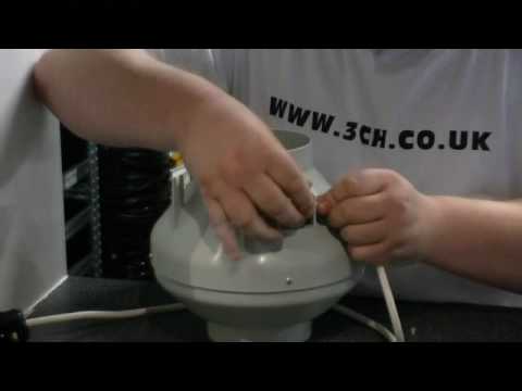How to wire up a HVK Fan - hydroponics indoor fan set up