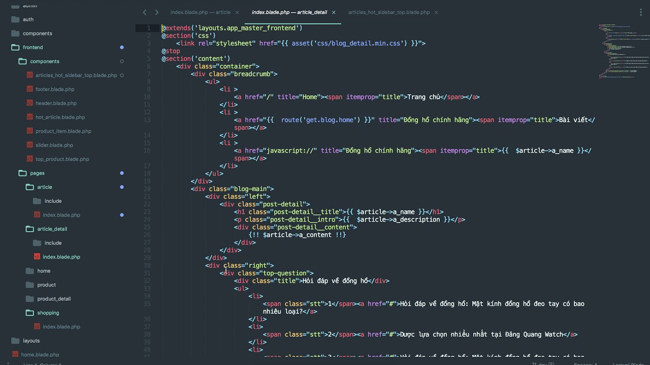 [Seri] - Website đồng hồ - Xử lý lại phần chi tiết bài viết - Hiển thị bài viết hót top sidebar
