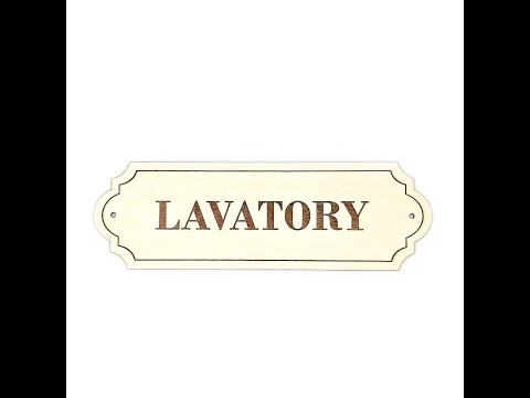 Lavatory Door Sign
