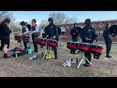 NHS Drumline warm up.