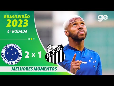 Gols e lances de Cruzeiro x Santos